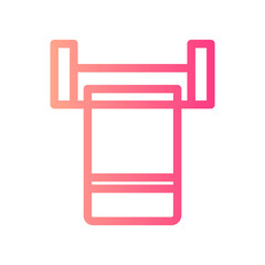 towel gradient icon