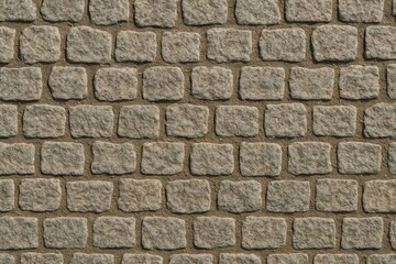 Obraz premium Stone wall background with textured cobblestones