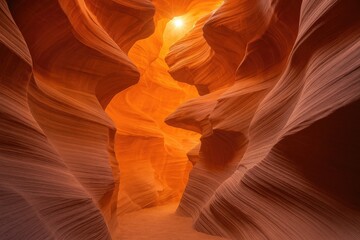 Obraz premium Discovering the stunning slot canyon located in the southwestern region of the country, east of a notable town, on indigenous land