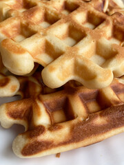 belgian waffle for delicious breakfast