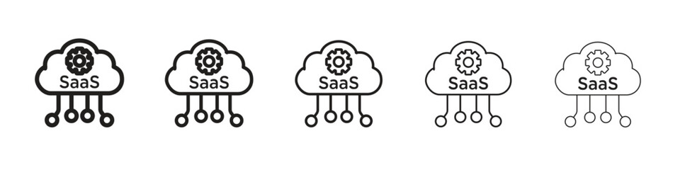 SaaS icon vector, Symbol, logo illustrations