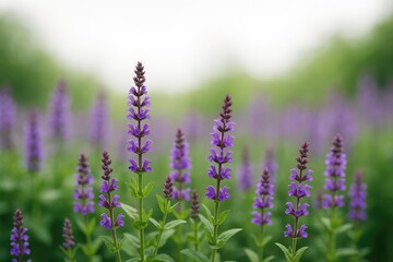 Obraz premium Stunning violet blossoms blooming in the outdoor garden