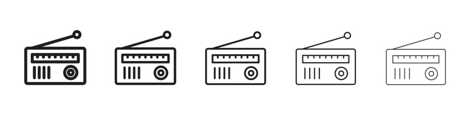 Radio icon vector, Symbol, logo illustrations