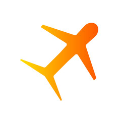 airplane gradient icon
