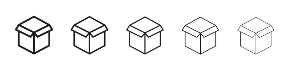 Open box icon vector, Symbol, logo illustrations