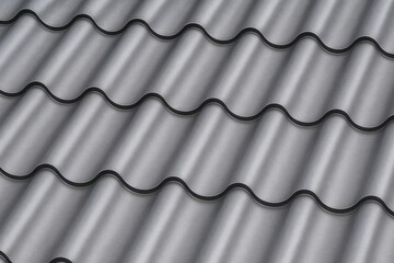 Abstract design featuring a metallic roof surface with an industrial aesthetic