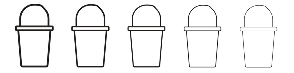 Bucket icon vector, Symbol, logo illustrations