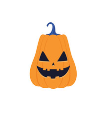 Spooky halloween jack o lantern pumpkin design