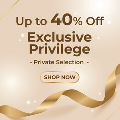 Exclusive Privilege Premium Sale Banner