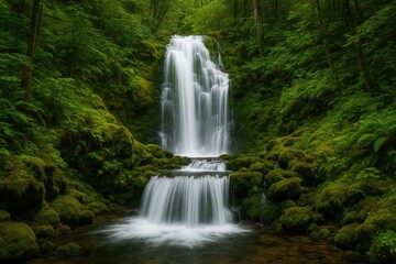 A Classic Waterfall Scene