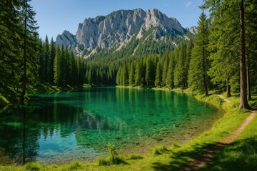 Stunning Emerald Lake Scene