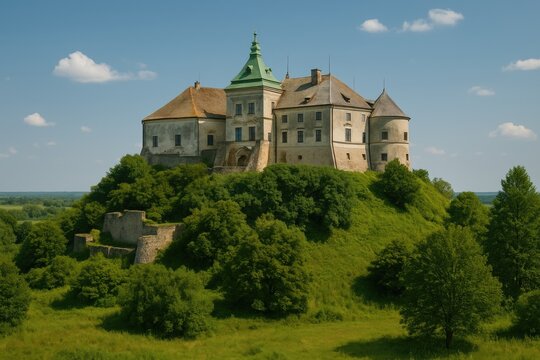 The historic fortress is situated in the current administrative region of Busk Raion.