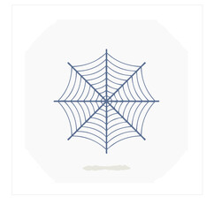 Obraz premium Minimalist spiderweb design halloween decoration