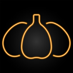 thanksgiving day neon sign, modern glowing banner design, colorful modern design trend on black background. Vector illustration.