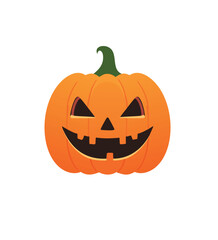 Spooky halloween jack o lantern pumpkin face