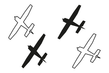 Plane icon vector for web and mobile app. Airplane sign and symbol. Flight transport symbol. Travel sign.