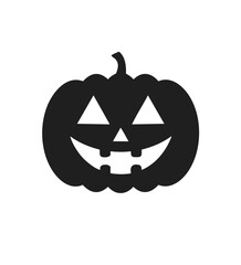 Spooky halloween jack o lantern pumpkin icon