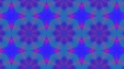 Abstract Radiant Burst with Soft Grain Texture, Symmetrical Glow Pattern in Psychedelic Style, Radiating Circular Abstract with Subtle Noise, Kaleidoscopic Starburst with Gradient Flow