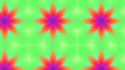 Abstract Radiant Burst with Soft Grain Texture, Symmetrical Glow Pattern in Psychedelic Style, Radiating Circular Abstract with Subtle Noise, Kaleidoscopic Starburst with Gradient Flow