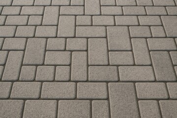 Cobblestones lining the road surface