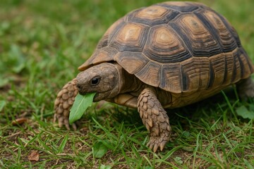 Naklejka premium Land scene featuring a turtle