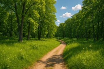 Obraz premium Serene Path for Hiking Enthusiasts