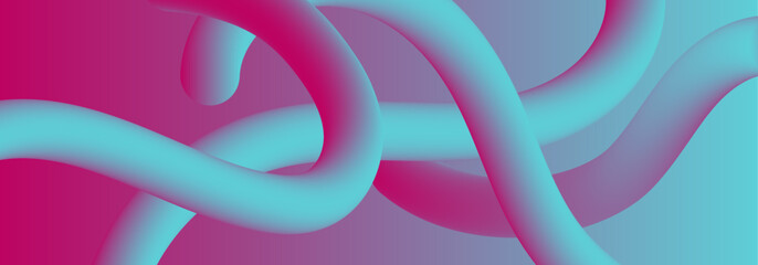 Wavy shape with Colorful Gradient. Vector illustration.