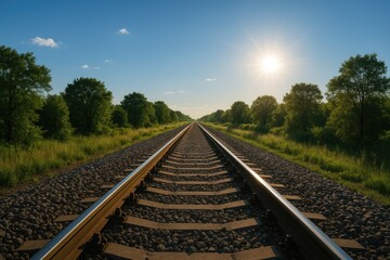 Fototapeta premium Railway transportation systems overview