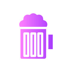 beer mug gradient icon