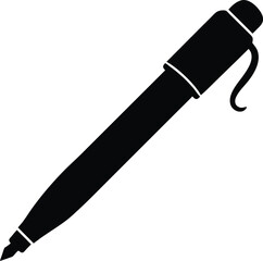 Sleek Black Pen Illustration Vector EPS Design for Printing and Digital Use