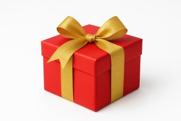 Colorful gift box displayed on a white background