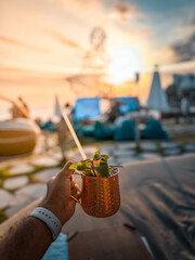 Cocktail in a beach club