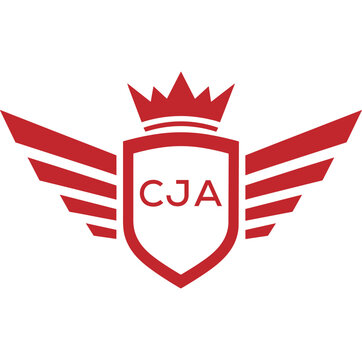 Royal Shield Logo with Wings and Crown &ndash;CJA Elite Security or Premium Brand Identity Design
