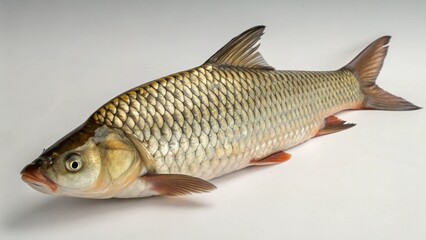 Fototapeta premium Grass Carp on studio background