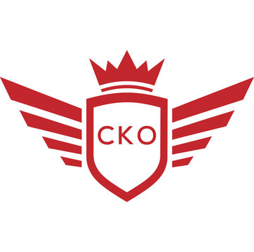 Royal Shield Logo with Wings and Crown &ndash;CKO Elite Security or Premium Brand Identity Design
