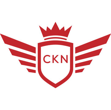 Royal Shield Logo with Wings and Crown &ndash;CKN Elite Security or Premium Brand Identity Design
