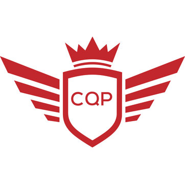 Royal Shield Logo with Wings and Crown &ndash;CQP Elite Security or Premium Brand Identity Design
