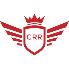 Royal Shield Logo with Wings and Crown &ndash;CRR Elite Security or Premium Brand Identity Design
