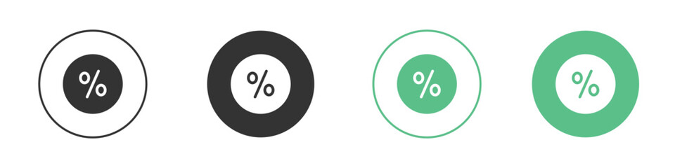 Percent icon Vector simple flat graphic illustration.
