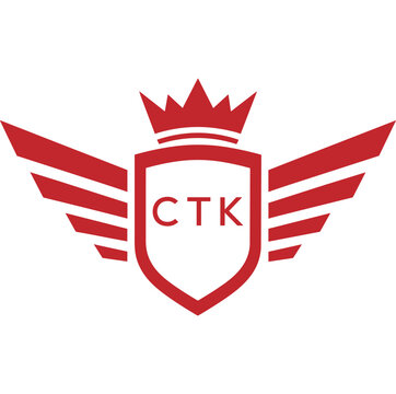 Royal Shield Logo with Wings and Crown &ndash;CTK Elite Security or Premium Brand Identity Design
