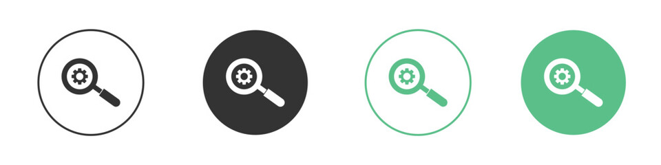 Investigate icon Vector simple flat graphic illustration.