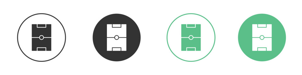 Football field icon Vector simple flat graphic illustration.
