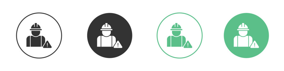 Construction risk icon Vector simple flat graphic illustration.