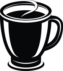 coffee cup silhouette, disposable cup icon, to go cup, vector illustration