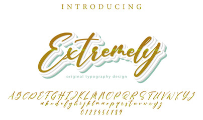 Extremely Font – Stylish Script Typeface with Bold Modern Brush Lettering