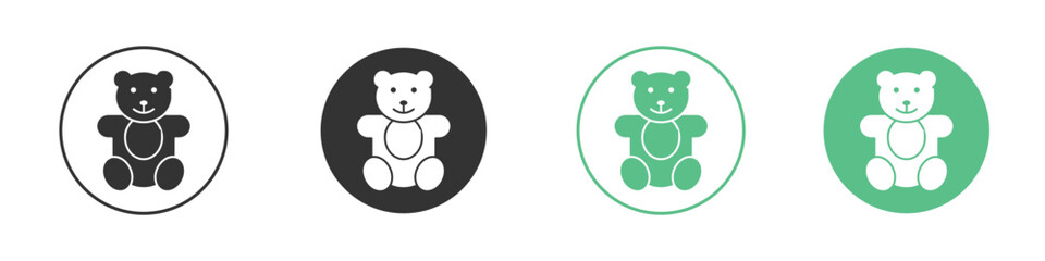 Teddy bear icon vector, Symbol, logo illustrations