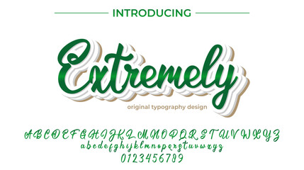 Extremely Font – Stylish Script Typeface with Bold Modern Brush Lettering