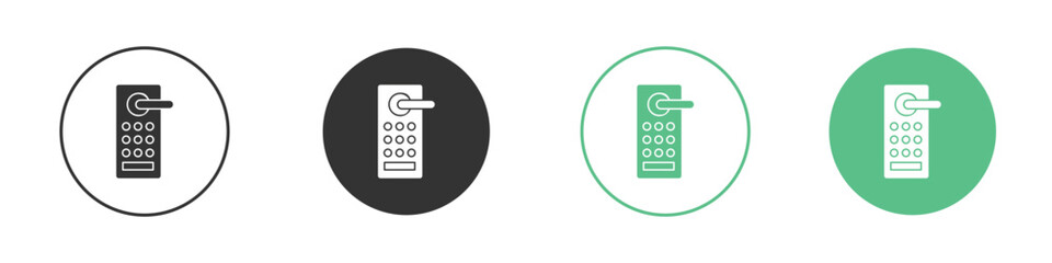 Smart lock icon vector, Symbol, logo illustrations