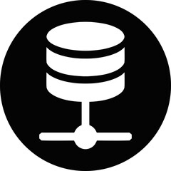 Network Database & Data Storage Server Icon