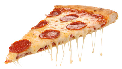 Delicious Pepperoni Pizza Slice Melted Cheese, Savory Pepperoni, and Crispy Crust